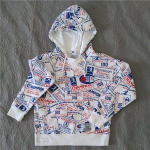 Champion 100 Year Anniversary Soft Blend Hoodie All Over Sweatshirt Adult Small